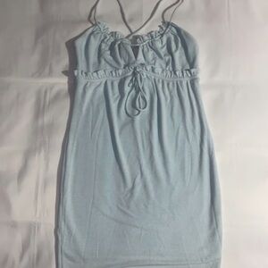 Princess Polly Blue Lacey Mini Dress (Sz 4)
